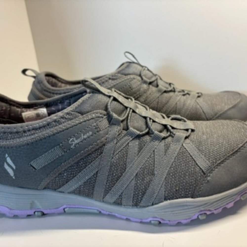 Skechers Seager Hiker Topanga Hiking Shoe Women's 11 Gray Memory Foam SN 158236